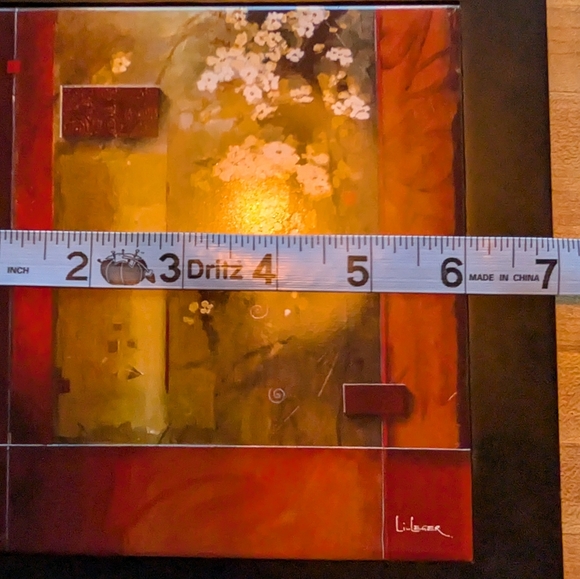 Wood and Tile Trivet Summer Bloom Art - Picture 8 of 9